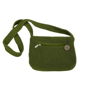 The Sak Lime Green Crochet Crossbody Bag